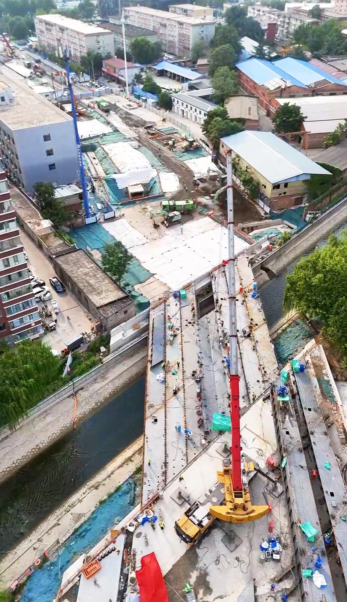 新石北路塔北路连接的桥梁即将安装完毕石家庄 道路建设 抖音玩法合伙人计划