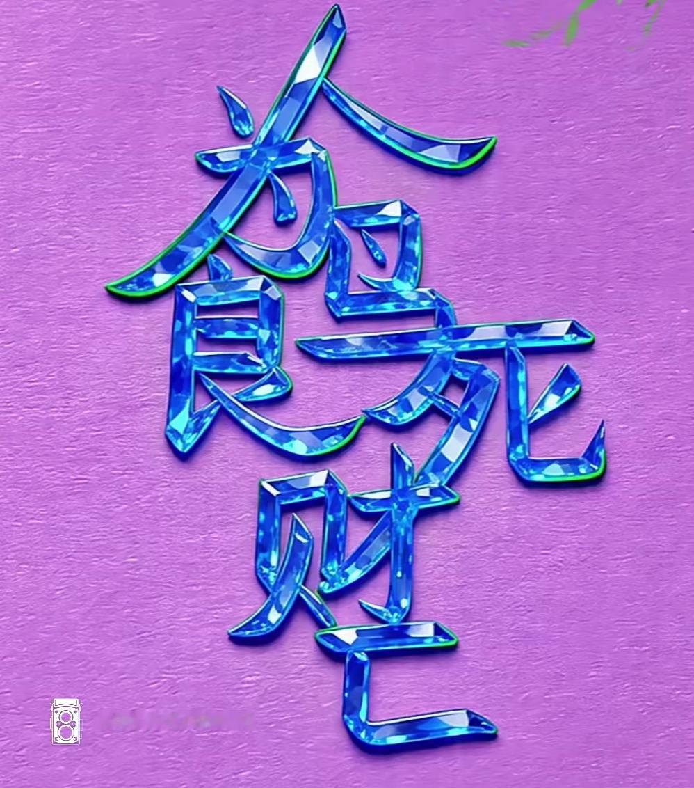 这图颜色真亮眼，字体好酷！蓝色的字体很漂亮，是几个字呢？有人能读出来吗？
