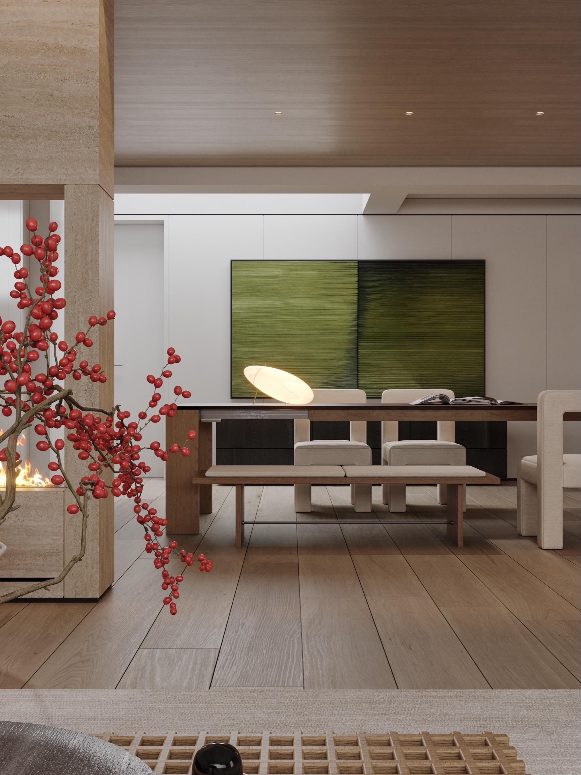 🌿爆改春城350㎡一楼房！下沉复合客厅。谁说一楼带地下室的户型难设计...