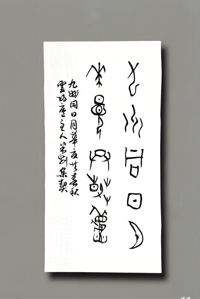 米刚甲骨文作品