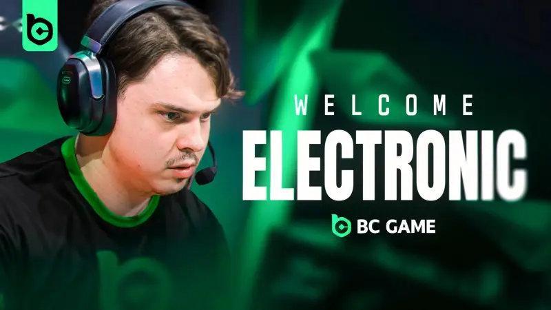 BC.Game官方宣布，已从Virtus.pro的替补席签下electroNic