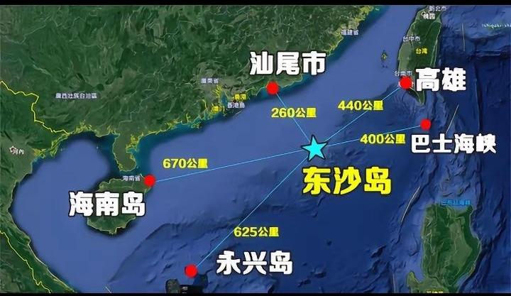 5日，中国大陆海警船进入东沙岛3.5海里处，常态化巡航，
6月1日起，中国大陆海