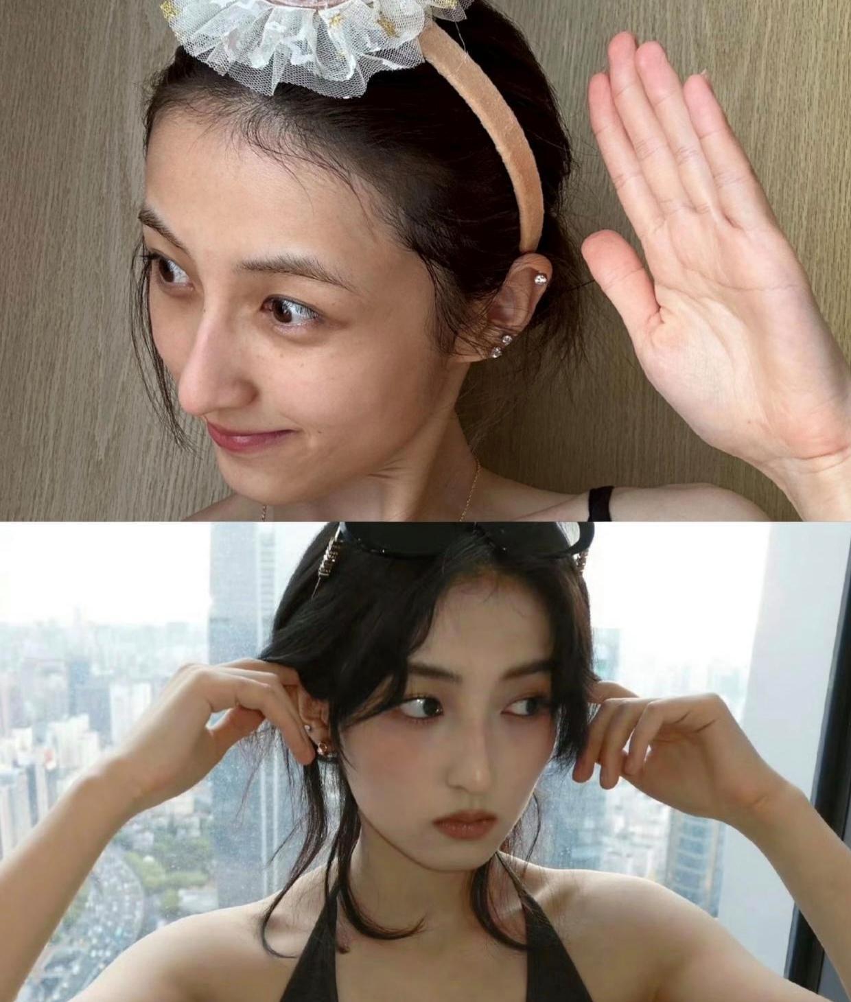 1. 张子枫近期瘦了很多，主要是情绪状态不佳导致的，再加上她本身镜头上镜就很显瘦