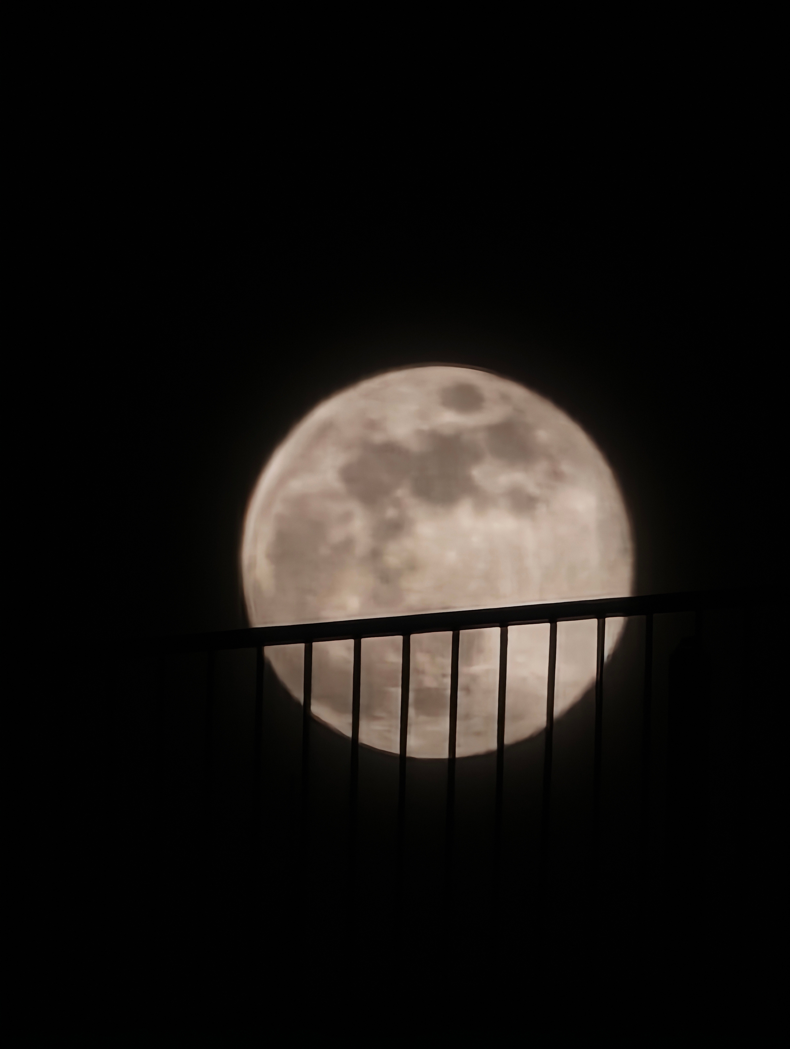 超级月亮 2026年的第一个超级月亮🌕用手机拍了一个月亮在笑