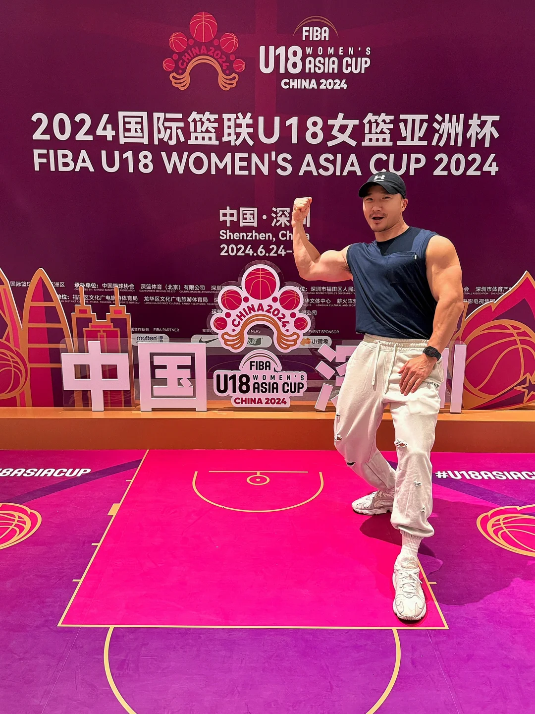 2.2米身高称霸全场，深圳U18国际蓝联亚洲杯