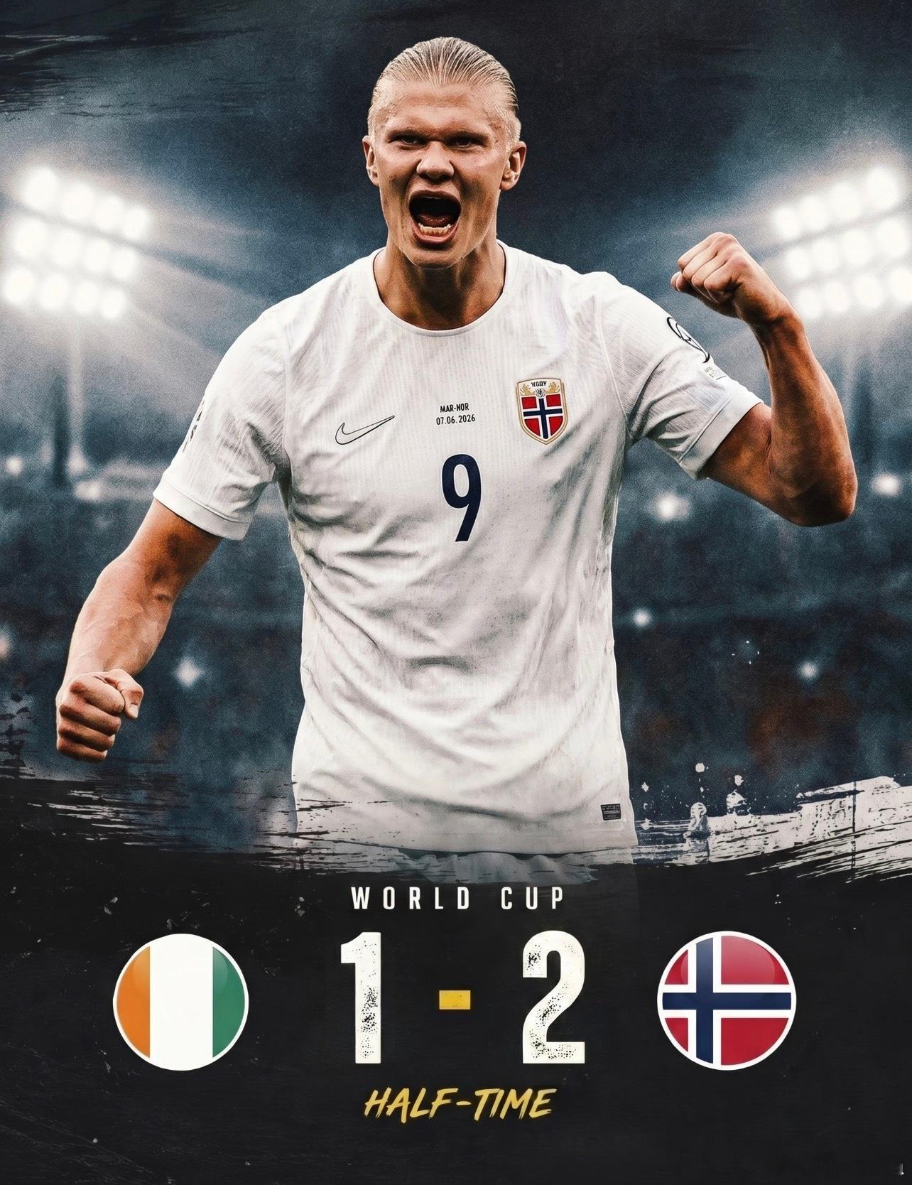 科特迪瓦vs挪威挪威2-1绝杀科特迪瓦，这才是让人窒息的淘汰赛剧本！整场比赛简直