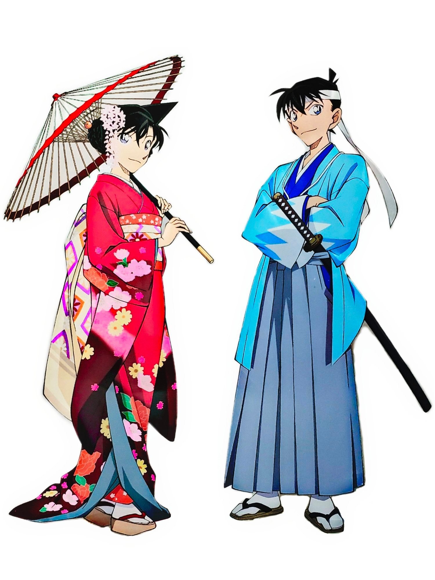 和服装小兰＆新一｜壁纸#夏日次元盛典##新兰永恒##新兰# ​​​