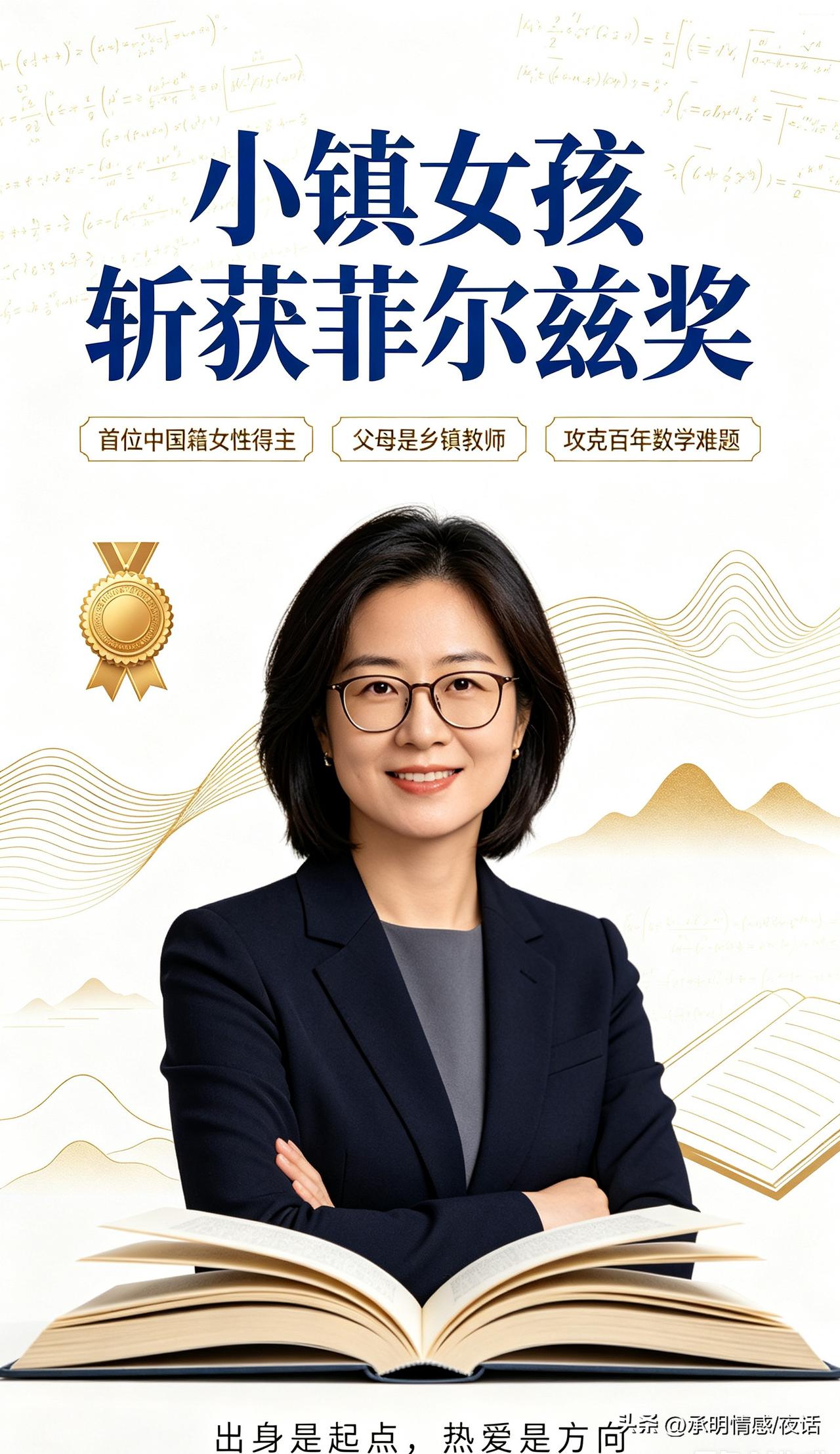小镇女孩斩获菲尔兹奖，父母是乡镇教师，攻克百年数学难题！