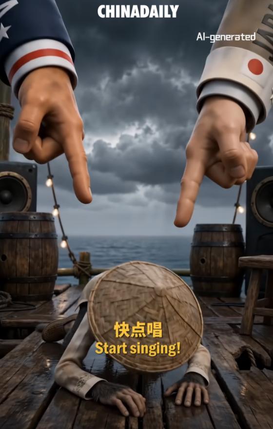 58 秒视频把菲律宾弄破防，菲律宾海警发言人抗议：我们不是猴子
果然还是被菲律宾