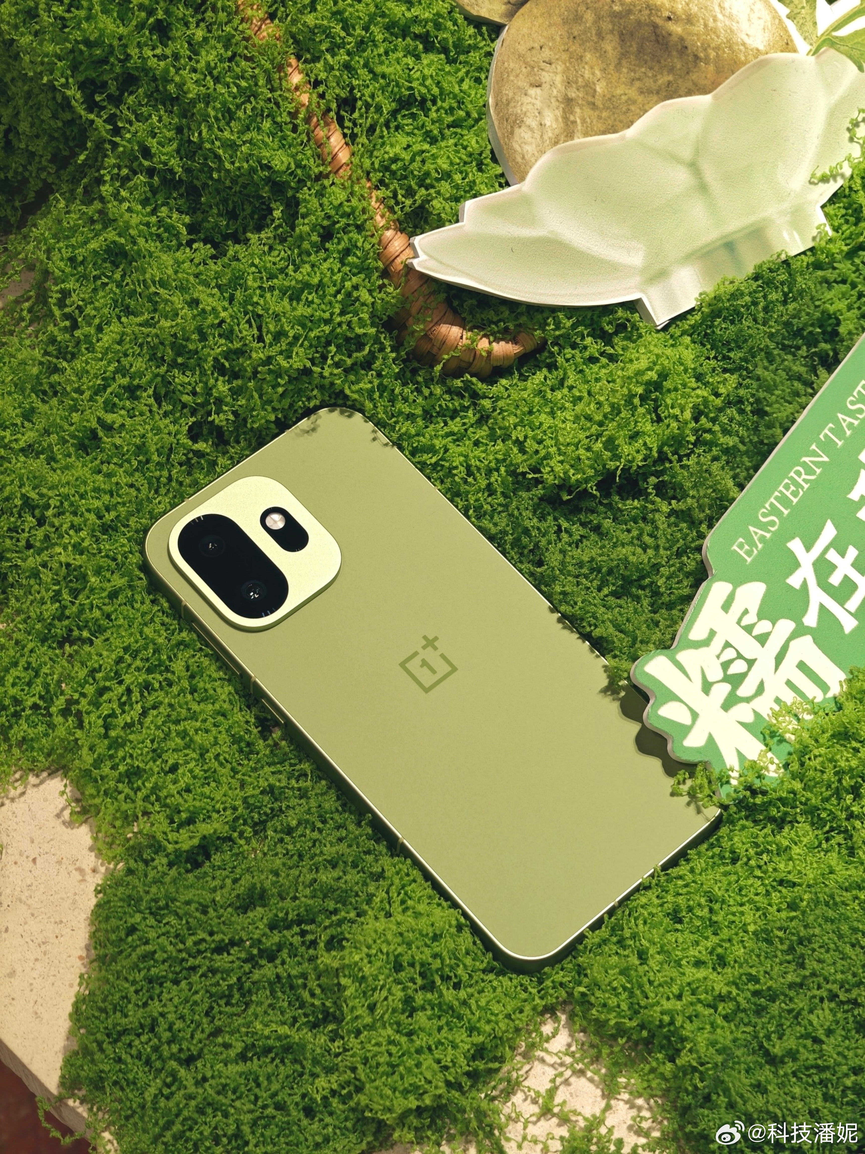 有一说一，一加15T这个绿色真的绝了呀！🌿这磨砂后盖摸起来细腻不滑手，配上直角