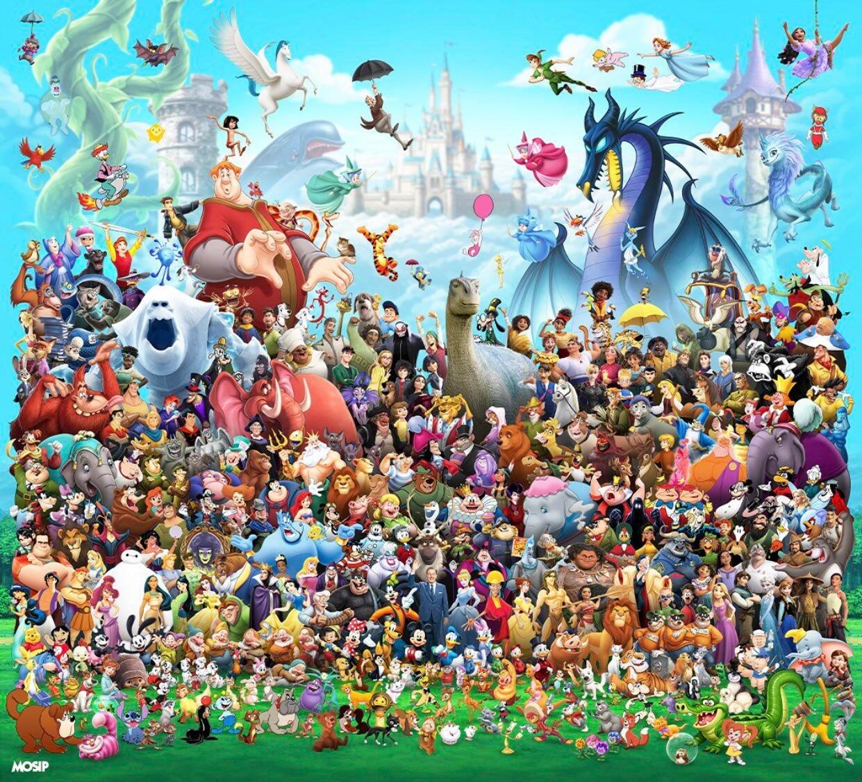 迪士尼最新角色全家福 