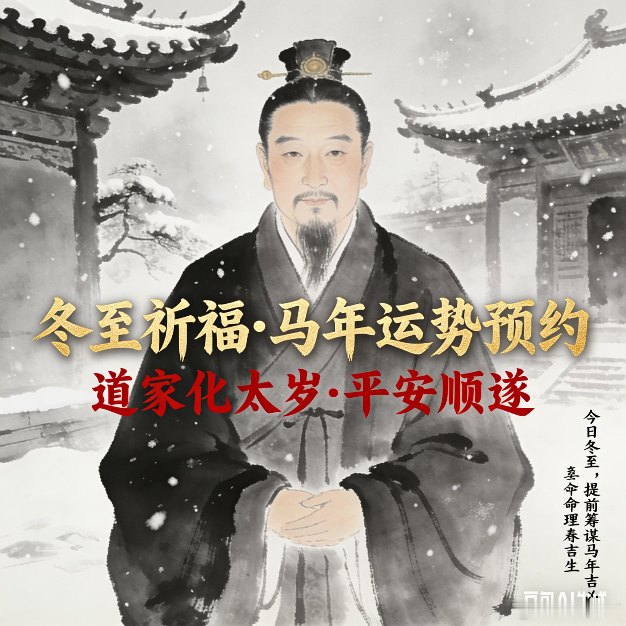 冬至阳生，岁启新章！马年流年运势预约开启，吉凶祸福早预判，前路顺遂早筹谋～ 道家