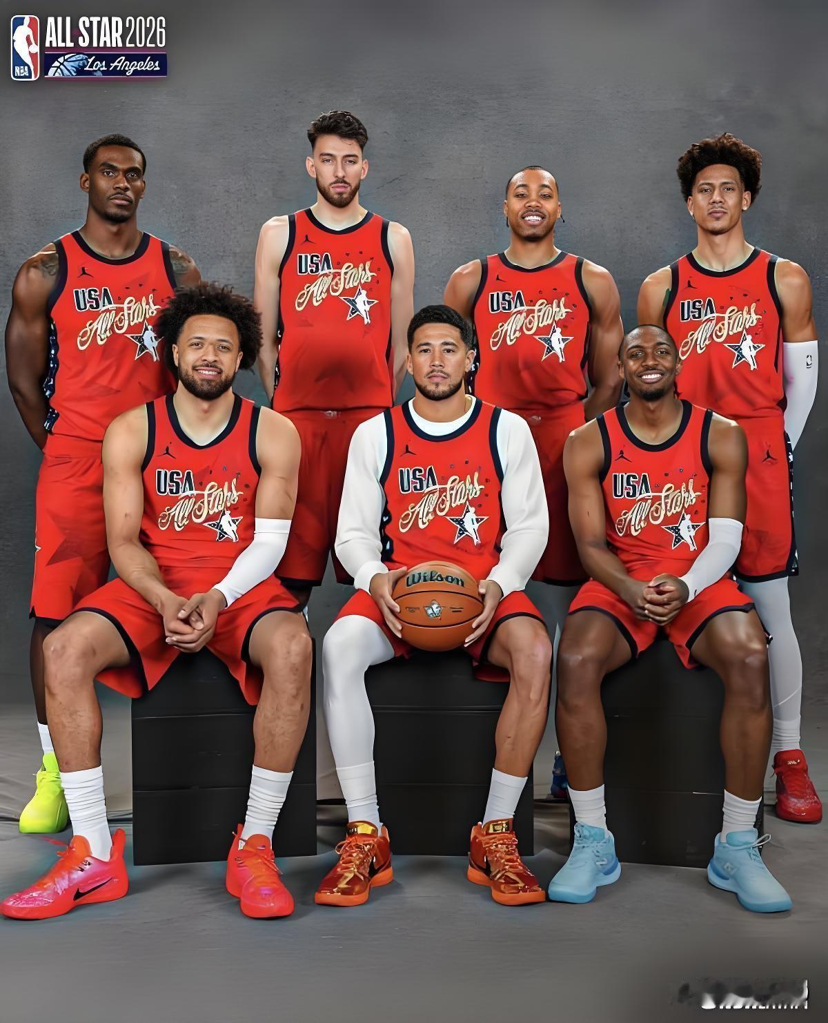 🏀 2026 NBA全明星三场循环赛·球员得分统计（三场累计）
 
美国新星队