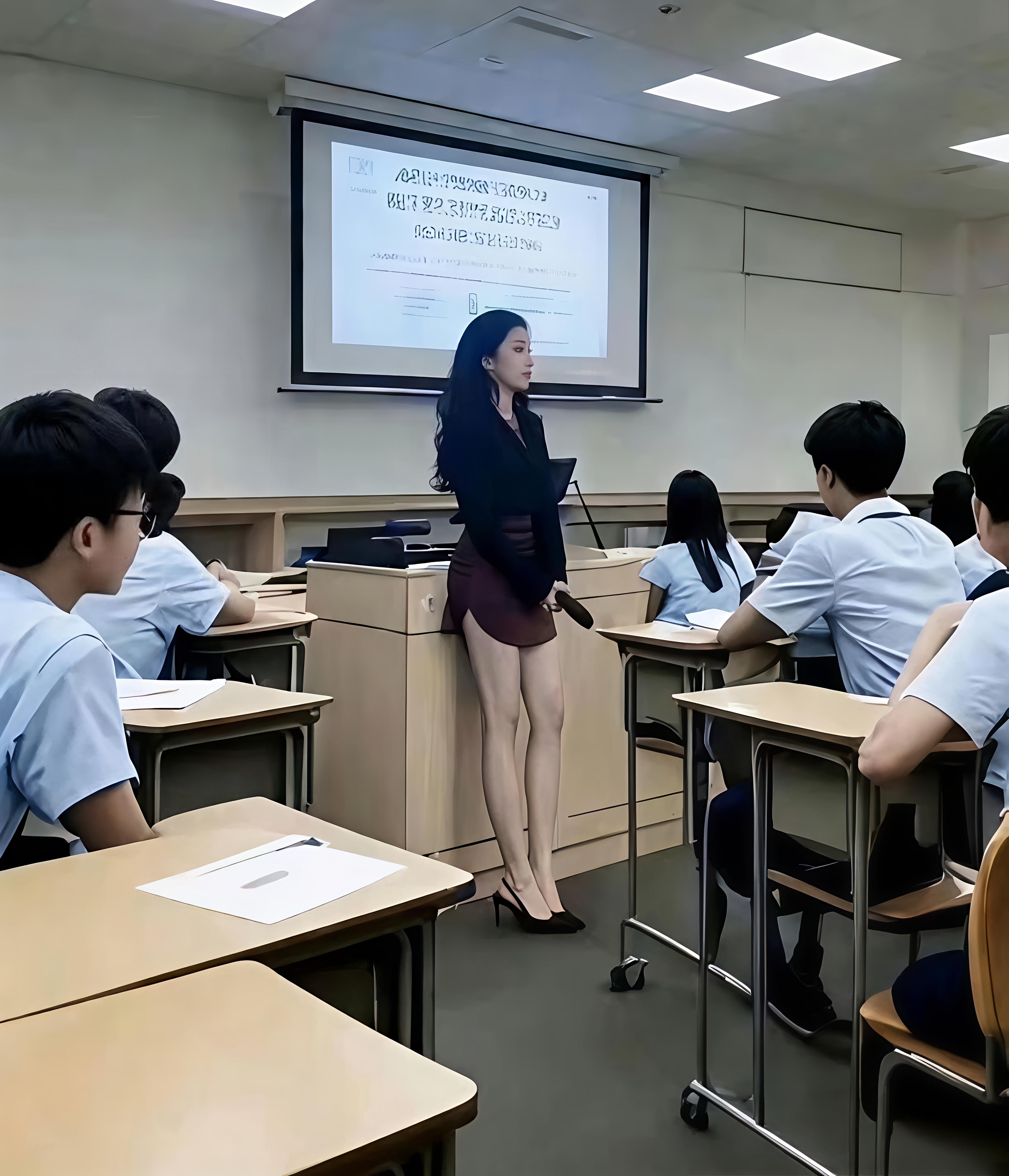 有这样的老师，全班男生应该都能考上清华。 