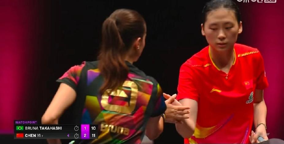 陈熠绝境大逆转！马琳指导下的“辣条”觉醒太燃了！
 
WTT多哈站女单赛场，国乒