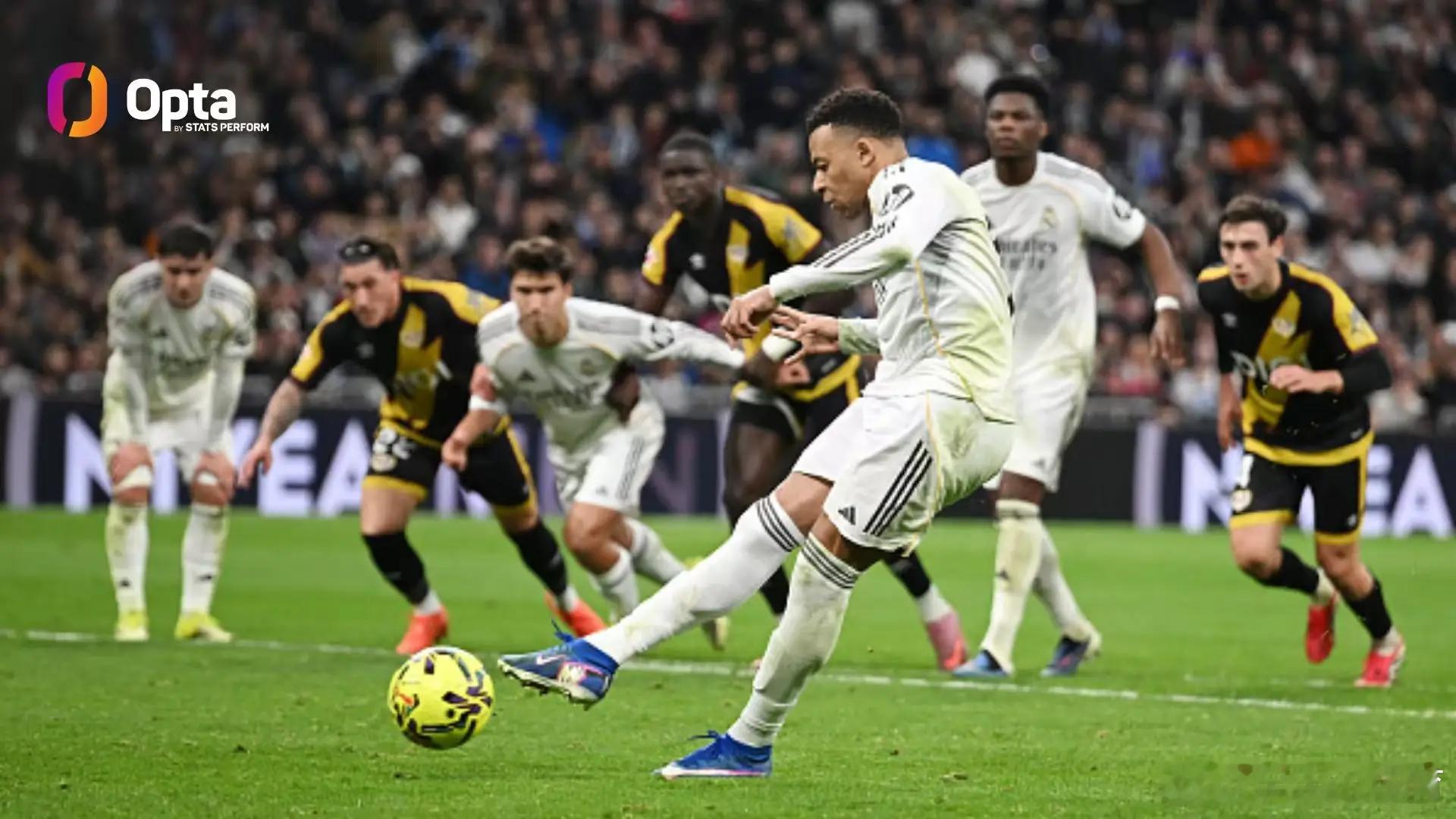 99分34秒，姆巴佩打入皇马21世纪西甲最晚进球姆巴佩点球绝杀