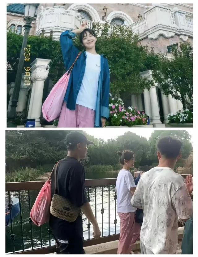 第一次知道张佳宁和高至霆在一起了！

近日，狗仔拍到张佳宁和男友高至霆公园散步遛