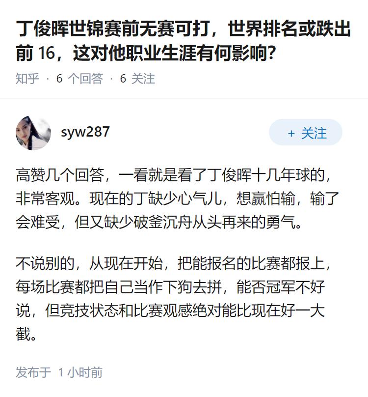 丁俊晖世锦赛前无赛可打，世界排名或跌出前 16，这对他职业生涯有何影响？