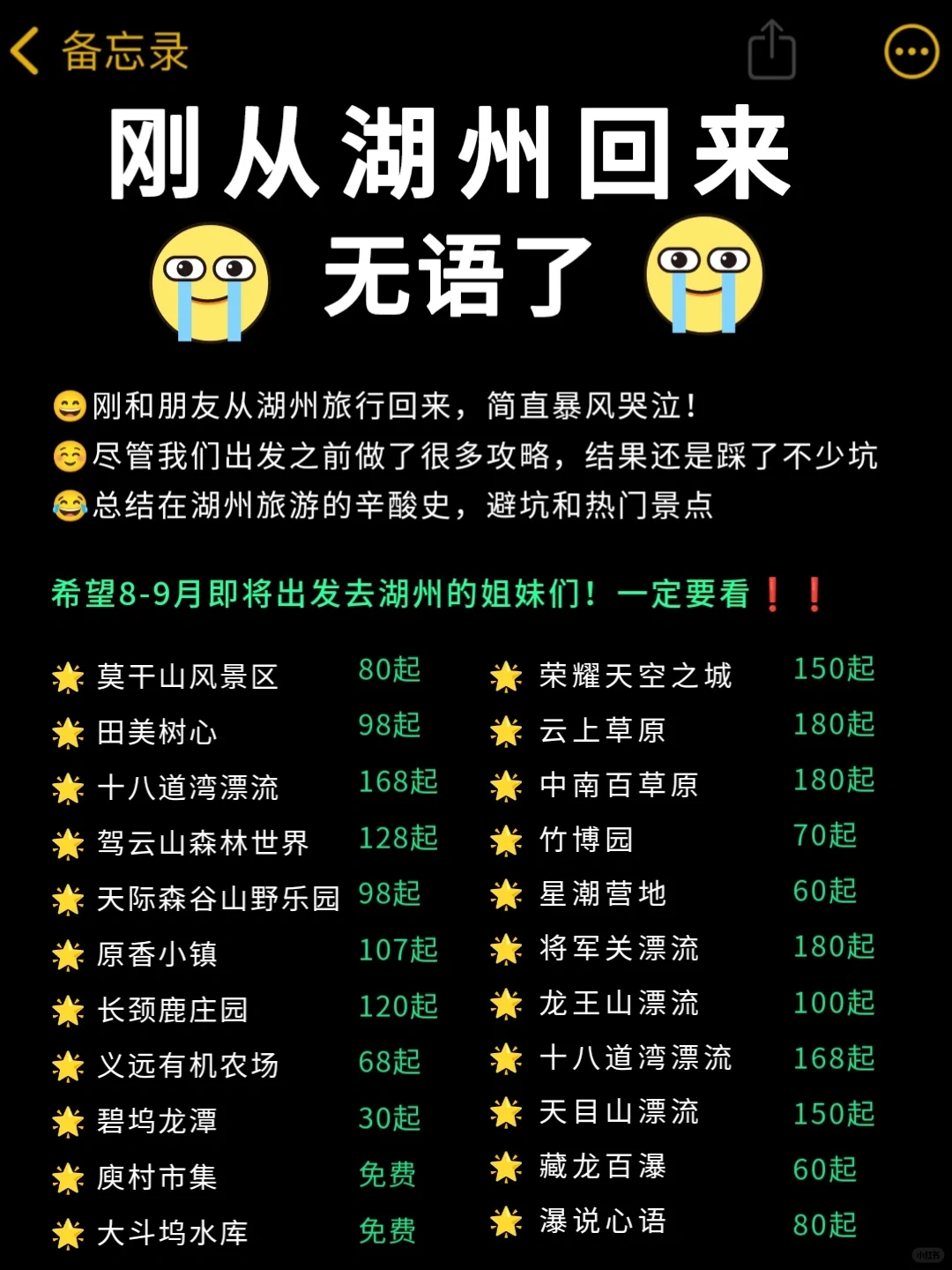 刚从湖州团建回来🔥超全避雷攻略 2天700+
