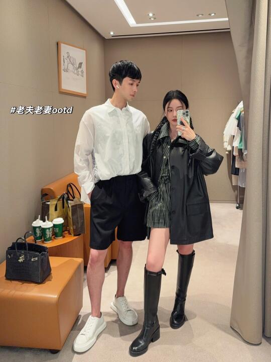 老夫妻ootd·＂爱马仕最美色系：并不是黑银🔩