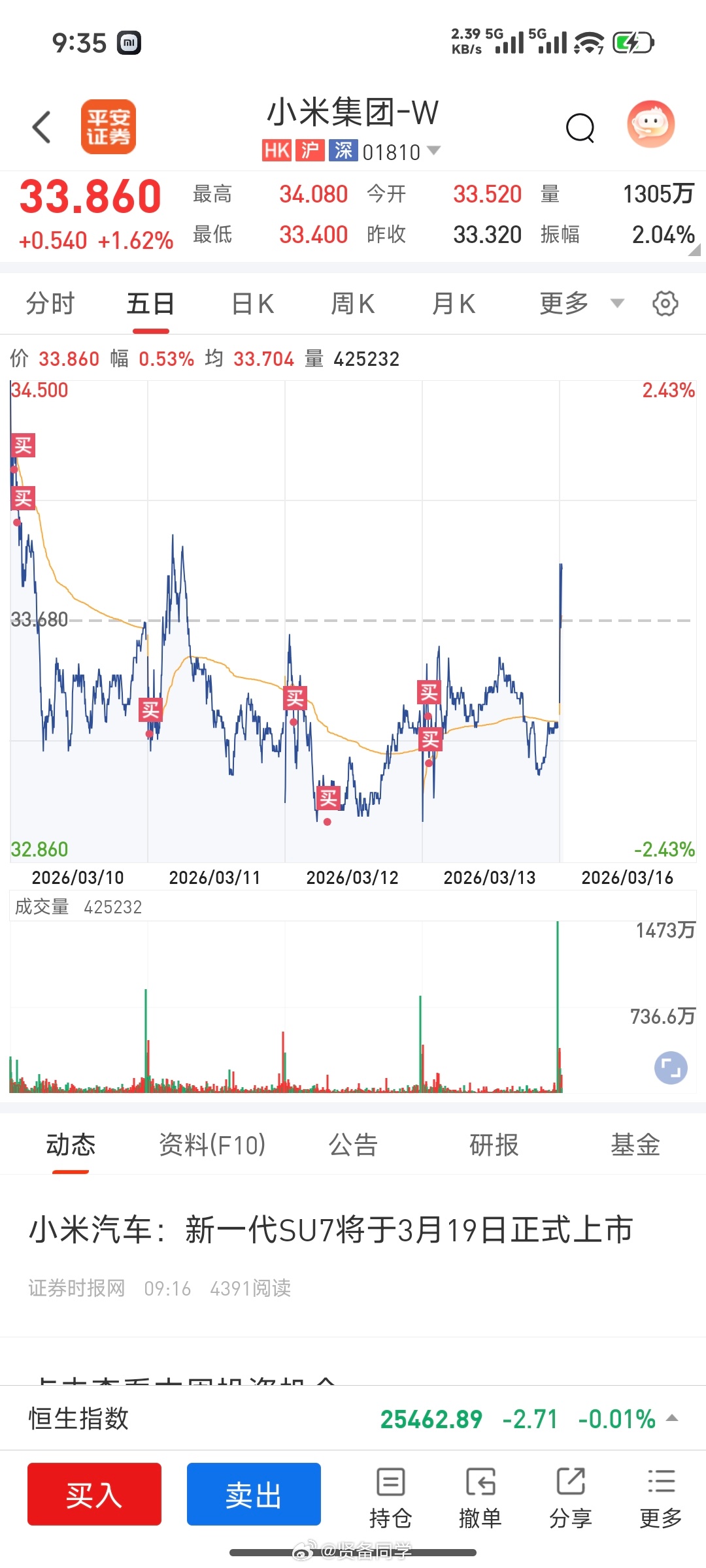 新一代SU7不说了，反正就等雷总发布了！然后蹲一个10分钟大定数据，收工