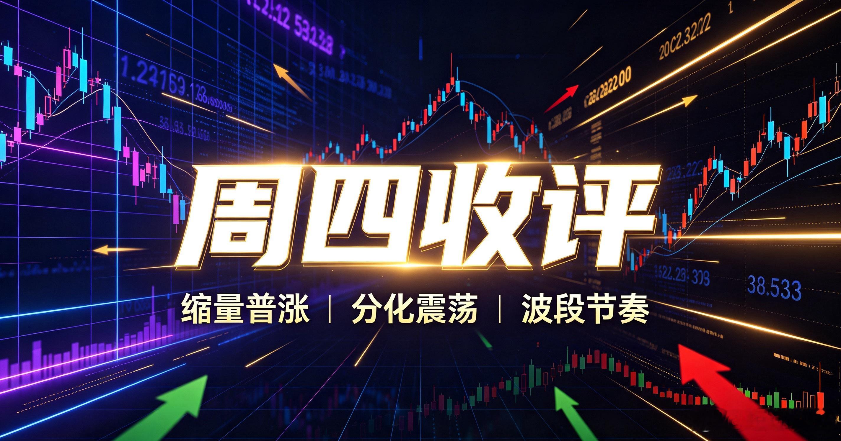 股市收评；缩量普涨分化行情复盘：小票走强科创回调！周四A股走出个股普涨的分化行情