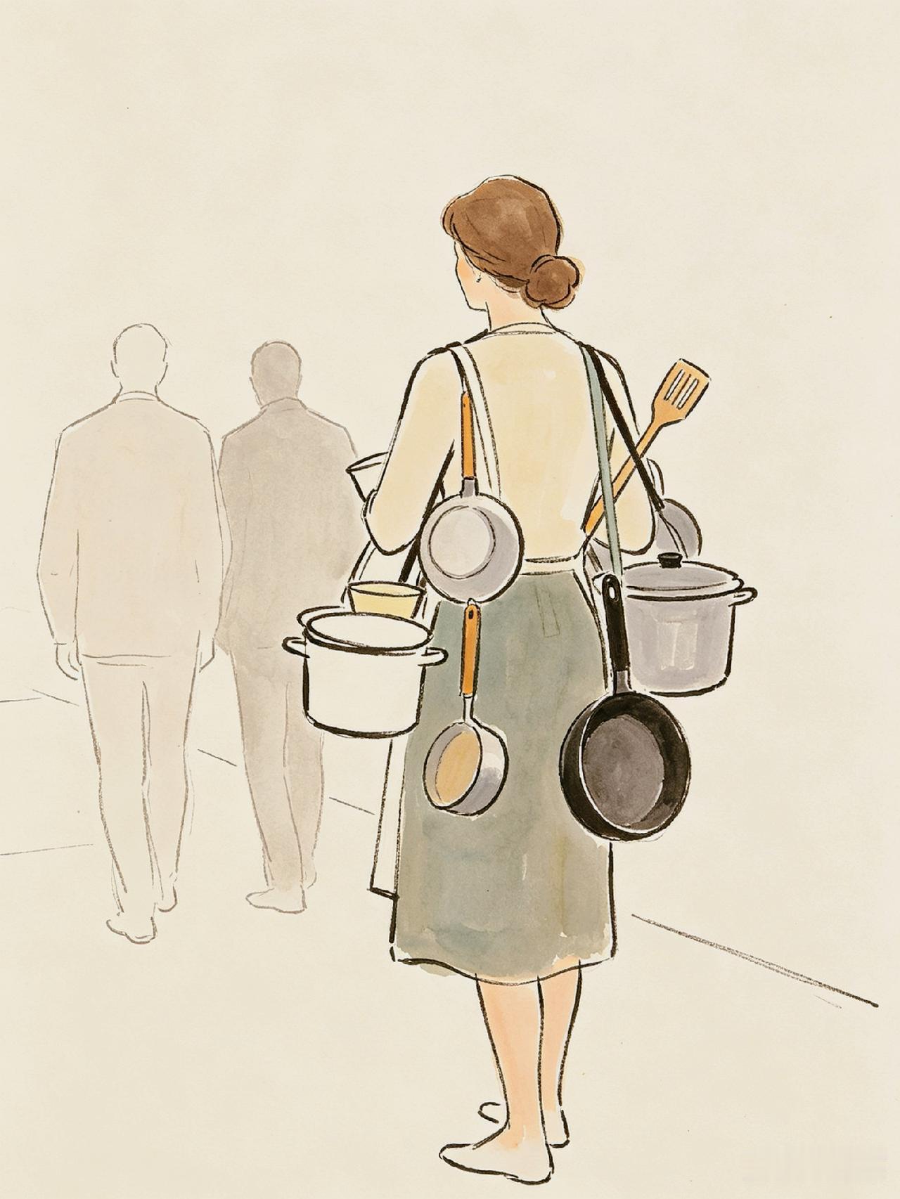 看懂的女人，
都狠狠共情这位妈妈。
孩子居然固执地要求妈妈：
看到爸爸的时候一定