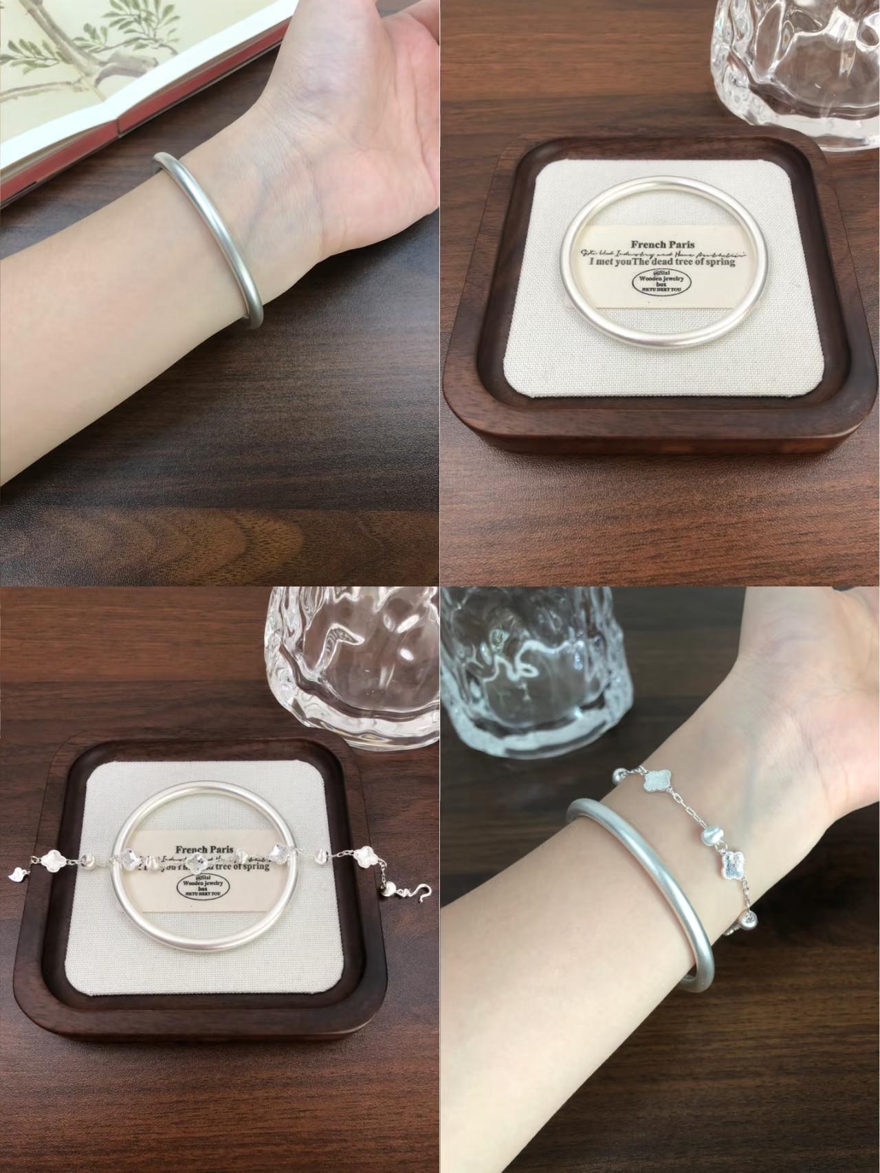 12月31日，
难怪都在买银镯子！
不是因为银价低，
而是因为这戴起来真的有气质