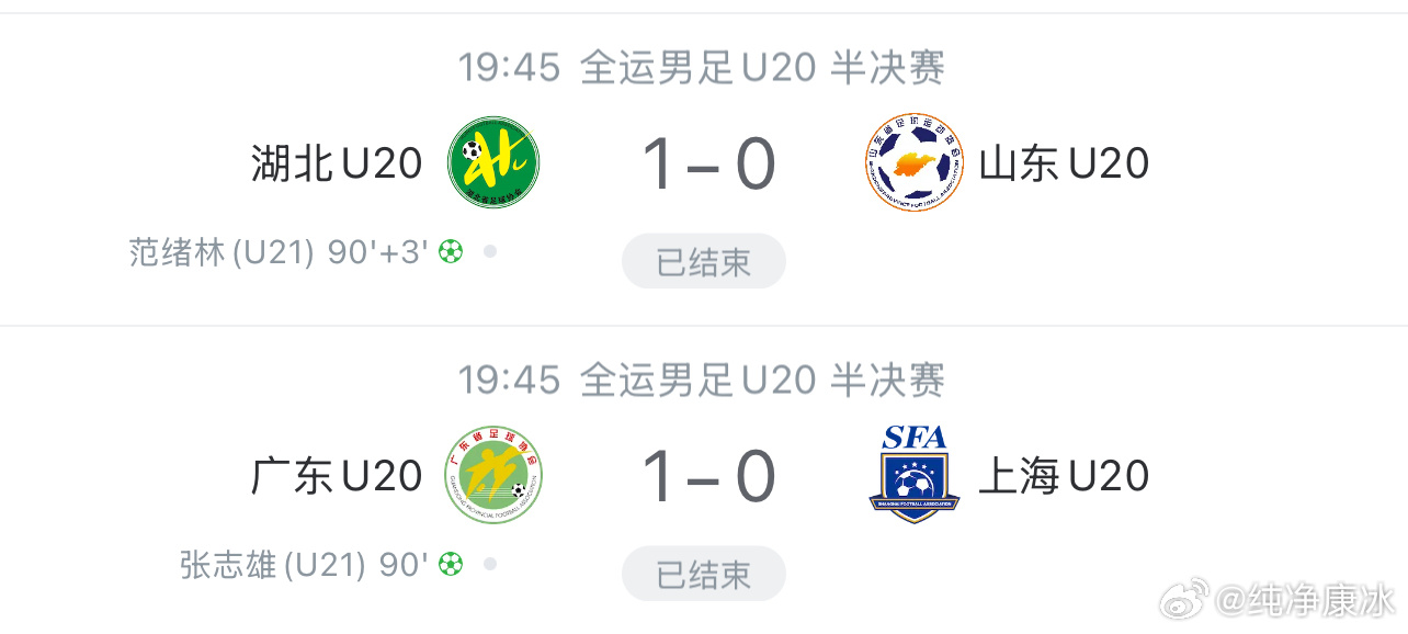 全运会 两个夺冠热门球队，上海U20-山东U20,在最后几分钟都被判了点球，都被