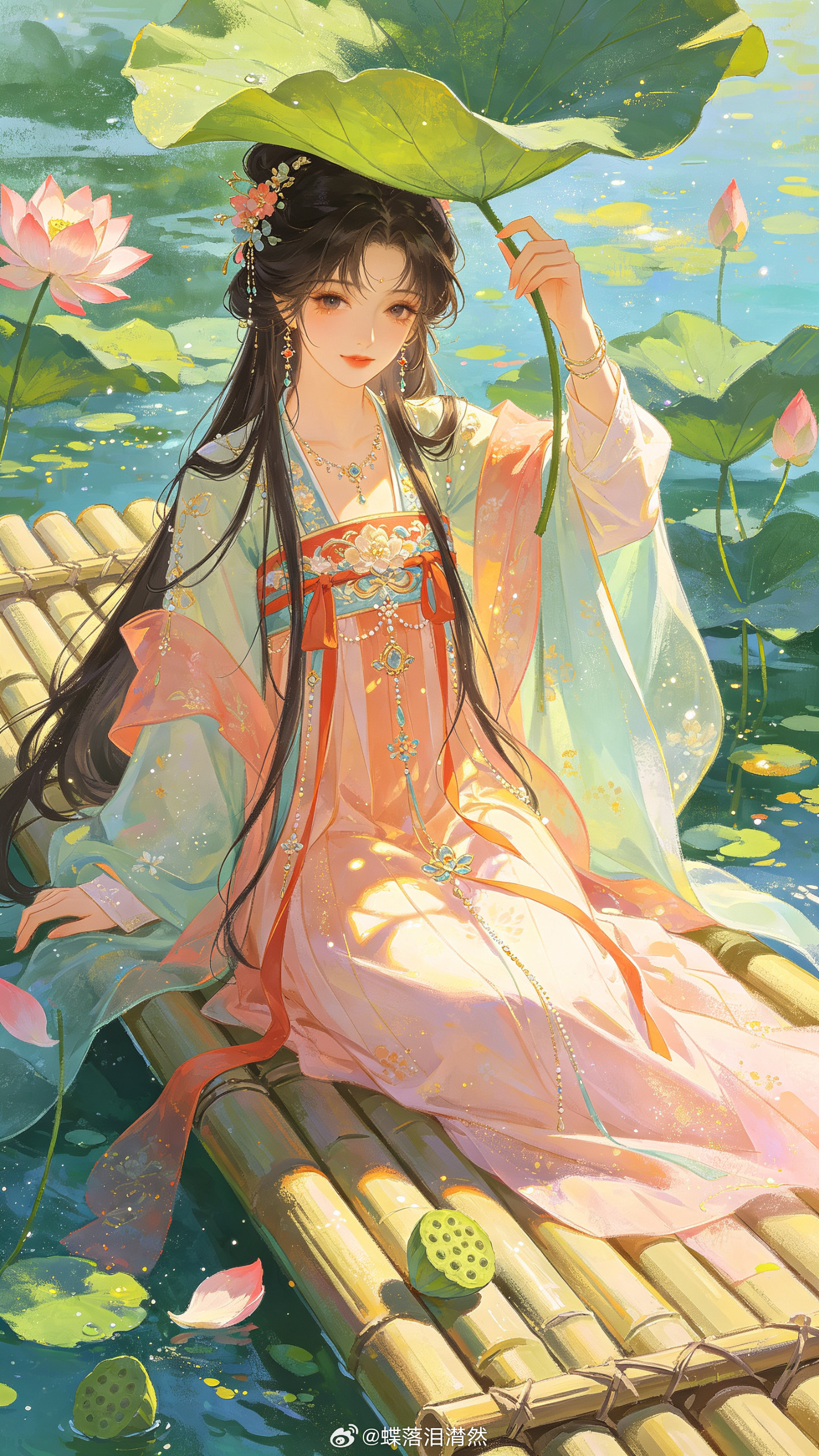 两木三泪 夏日荷花满池，在一汪碧水中散发着沁人清香，使人心旷神怡，别有情趣……藕