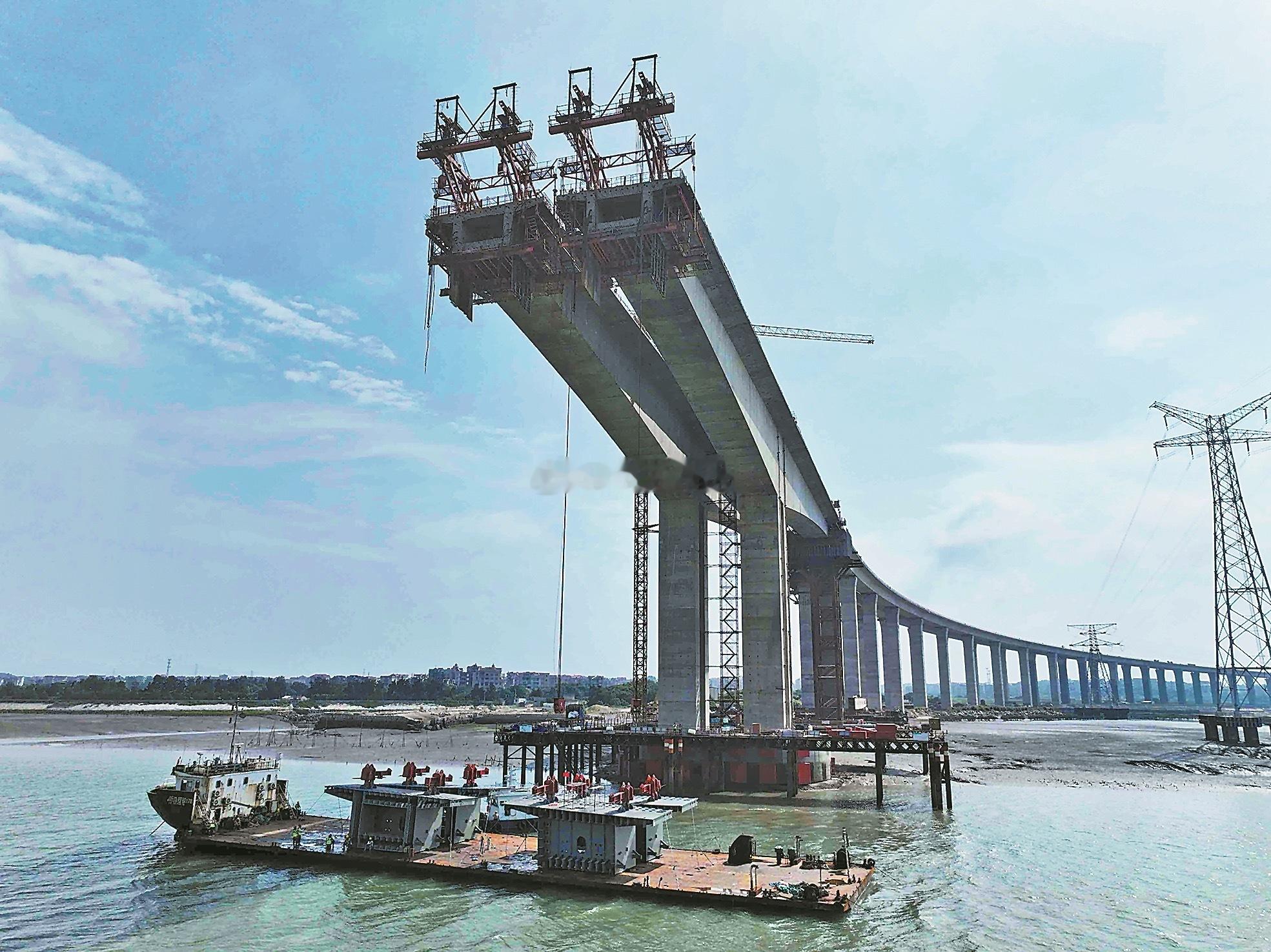 国道G228线福建境内最长的跨海大桥项目建成后可成为贯通福清南北的交通主干线 