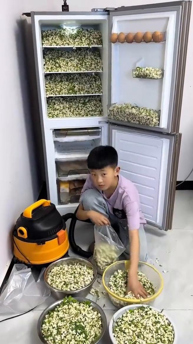 上面放不下，我冻点。