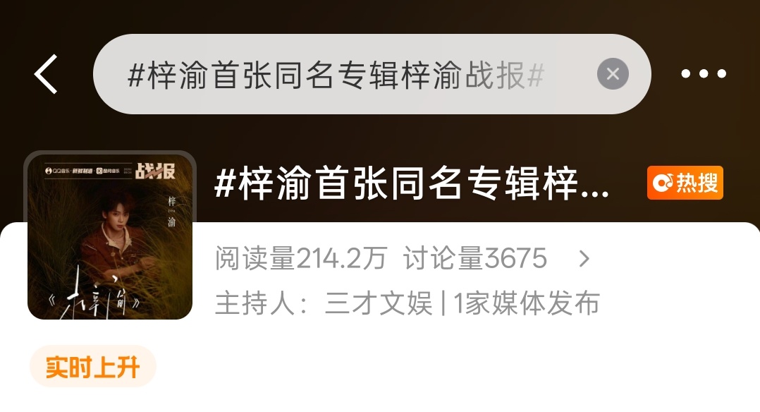 自家心心念念的专辑，2点开始的红稿词条，现在6个小时阅读量200万什么水平 ​​