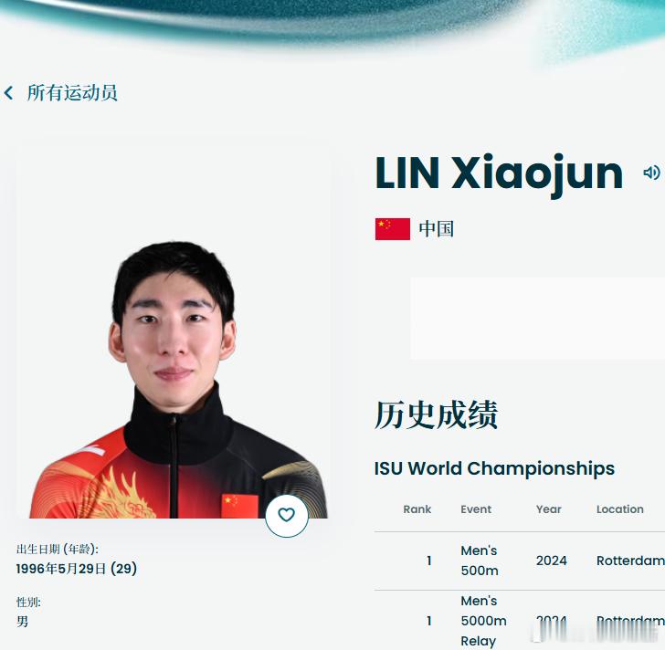 冬奥官网更新林孝埈头像 2026米兰冬奥会官网更新的运动员头像在名字旁边还有个播