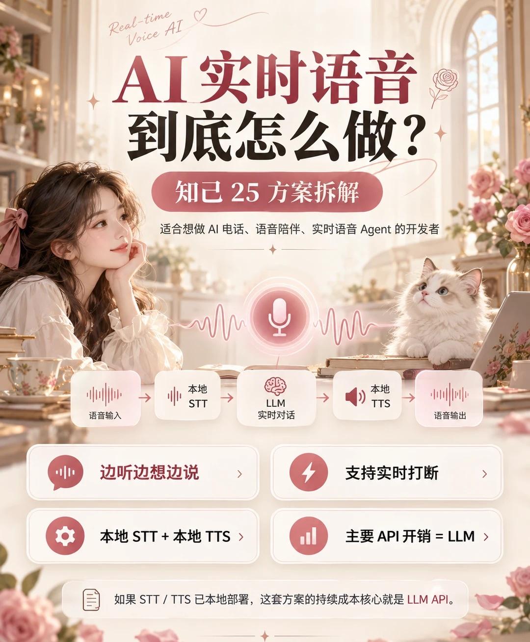 随机掉落一份经验包
**我们自己折腾了一套 AI 实时双向语音系统！**
	
最