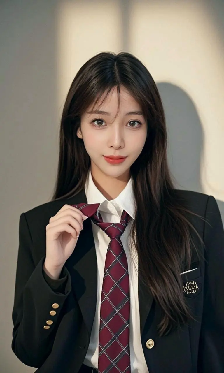 优雅女高学生 哈哈哈阿姨来装嫩啦。