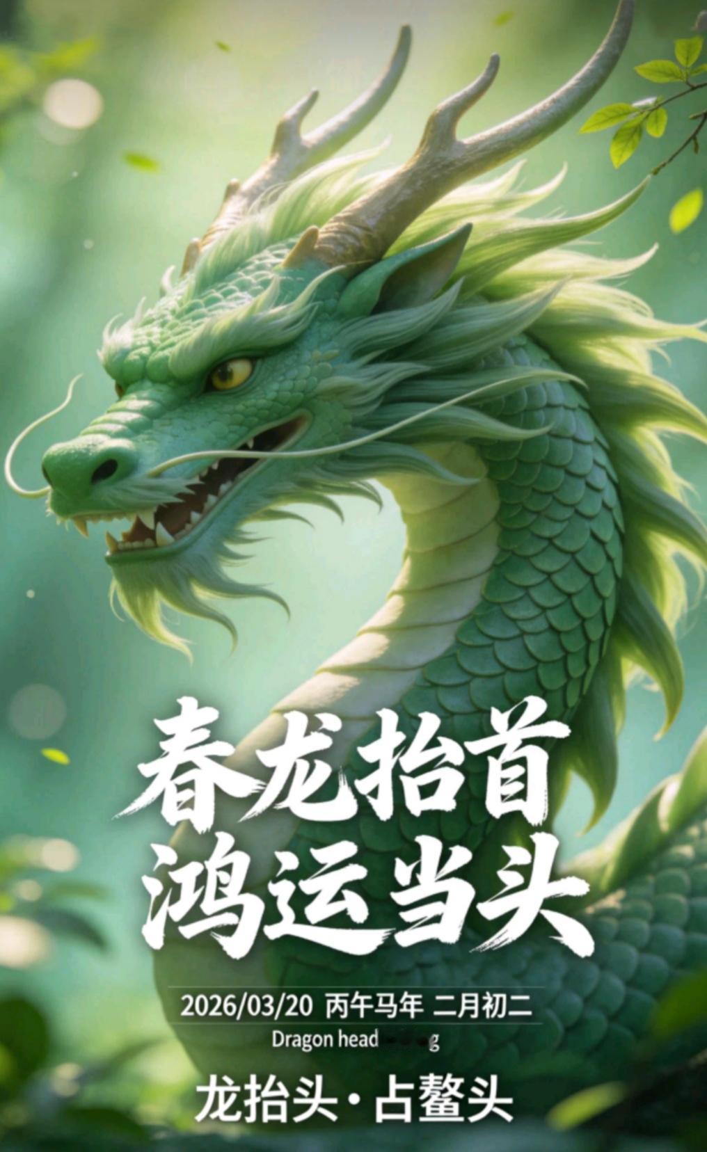 今天二月二，龙抬头，
一年都有好兆头！
 
这些传统习俗，记得要做：
- 剃龙头