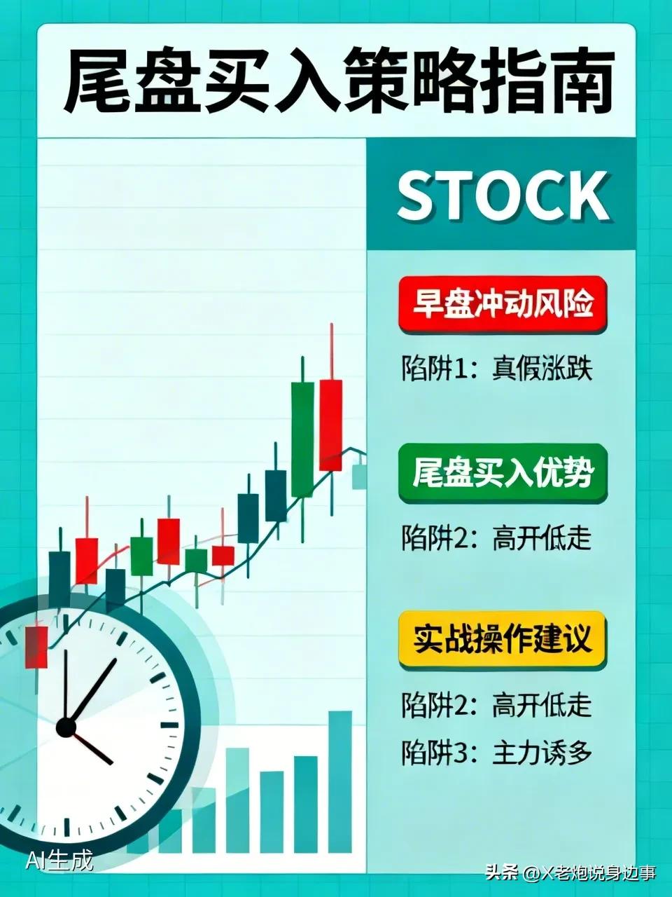 老股民掏心窝：炒股为啥非要等尾盘买？早盘冲进去的坑，别再踩了！
 
做股票这些年