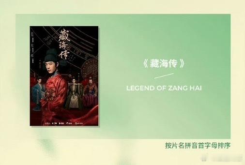 《藏海传》白玉兰有6项提名，这是要横扫奖项的节奏啊！🎉🎉最佳电视剧提名：藏海