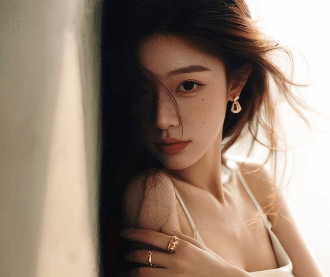 高级感|优雅|温柔|女生头像素衣微光，眉目含柔，初见你垂首的模样，我便乱了心防。