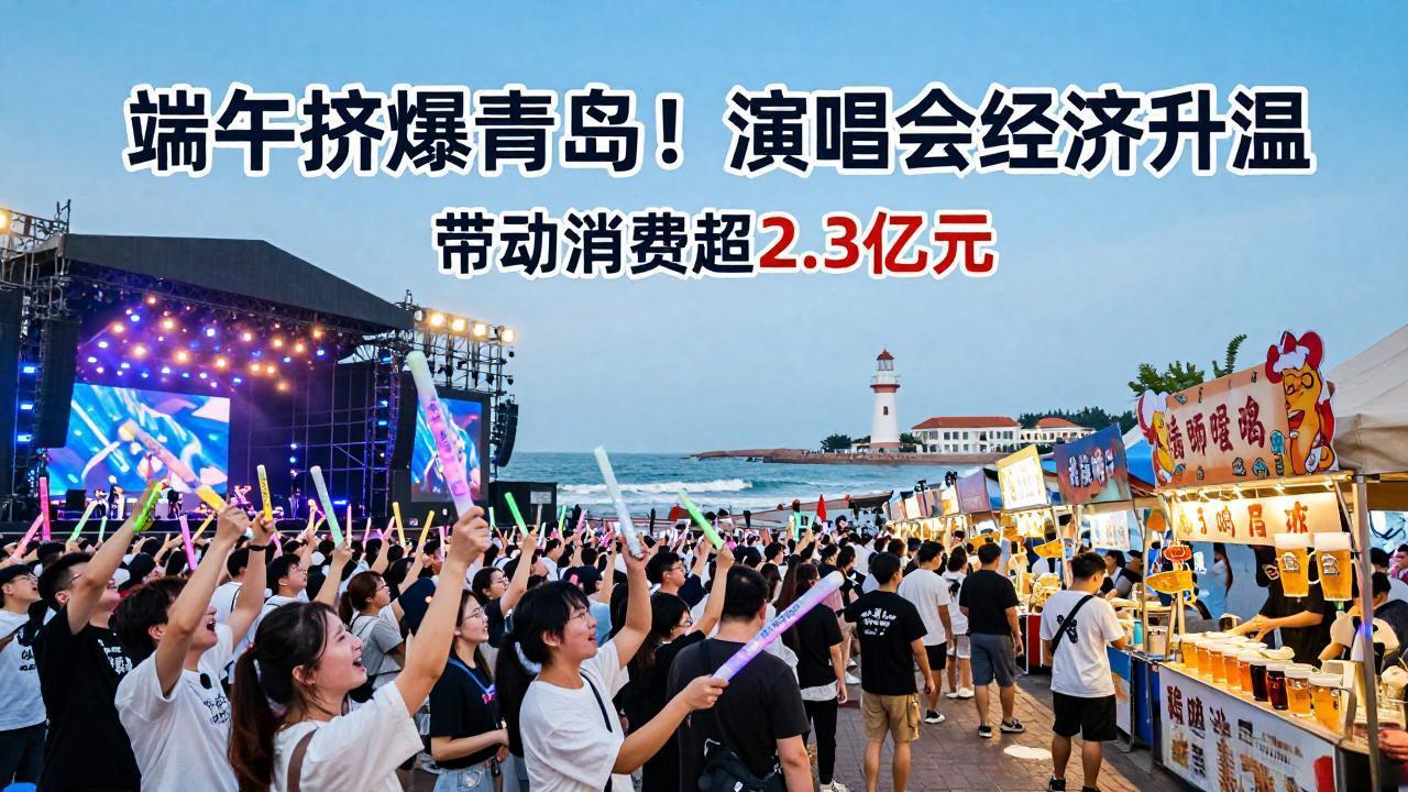 端午挤爆青岛！张韶涵带火演唱会经济，一张票带动全城赚翻了

端午小长假刚过，青岛