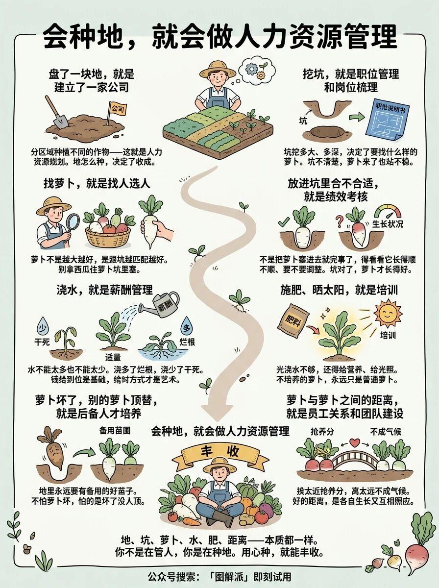 说会种地就懂人力资源，还真有几分道理。
就以北大荒为例，过去种地凭经验，如今迈向