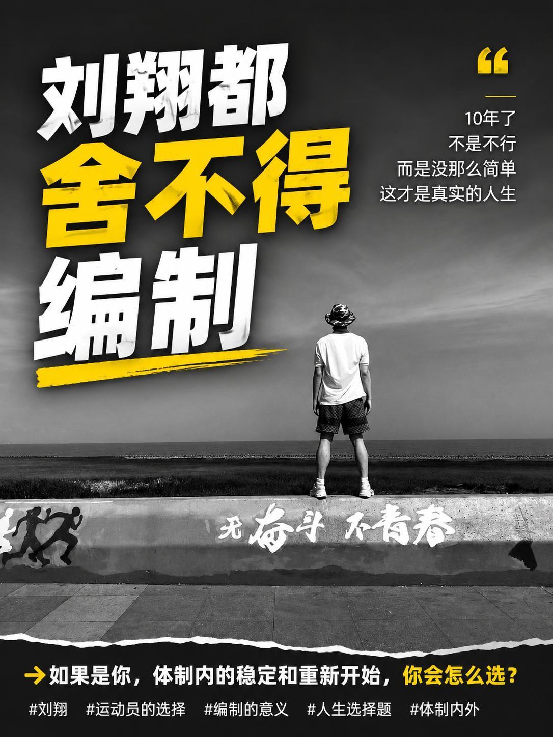 刘翔那个事儿我看了下，应该是现在政策收紧，所以给了二选一，要么体制内当教练，要么