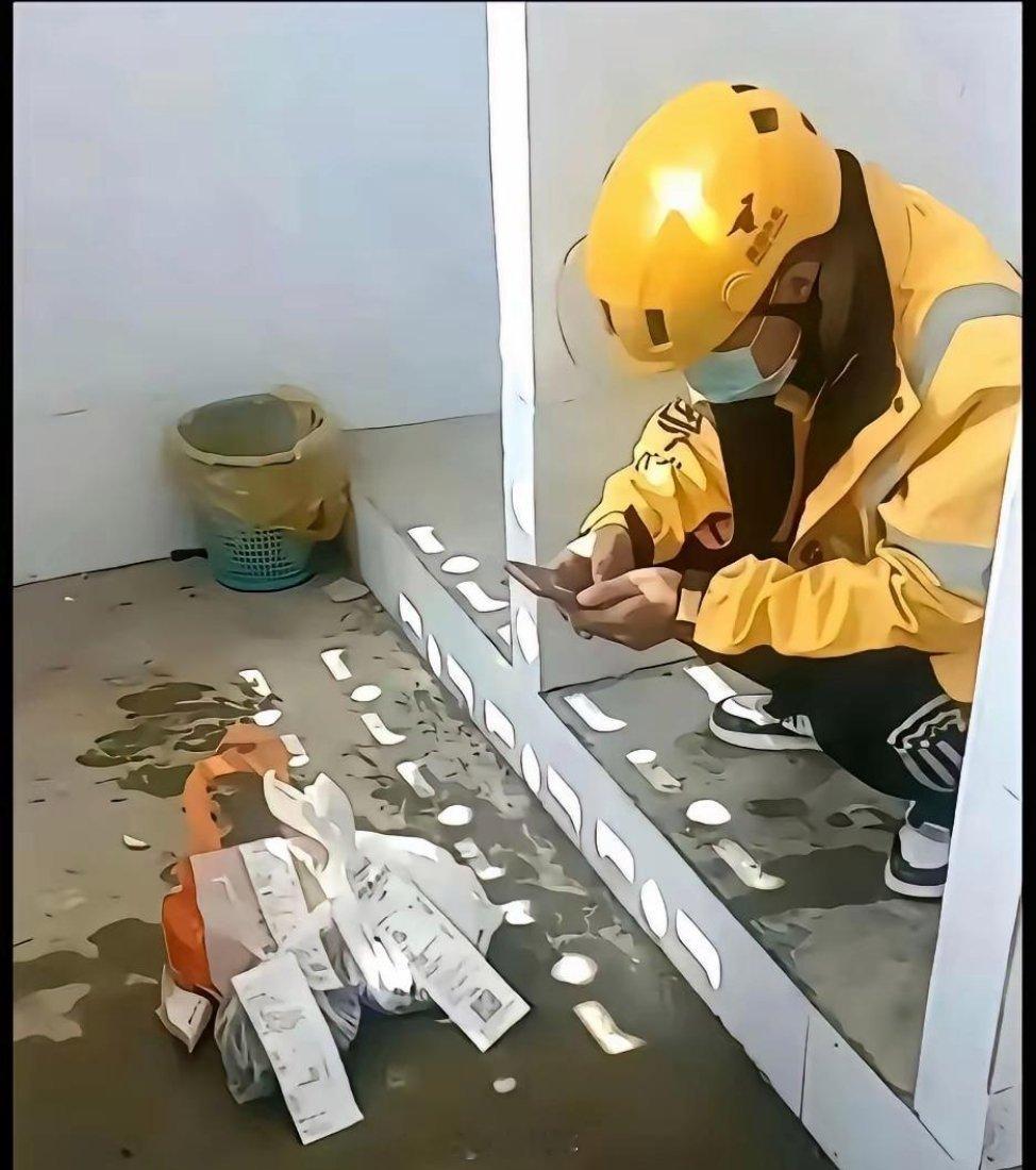 不敢相信外卖员是这样送的外卖，太震惊了，公司不管管吗 