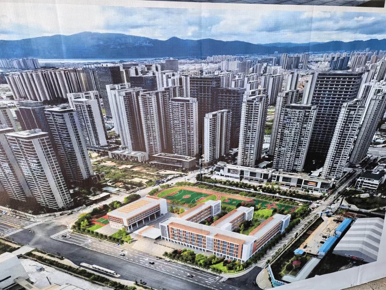 巫家坝第二所小学规划效果图出来了，现在的巫家坝在慢慢的变好，只是以前规划的还有那