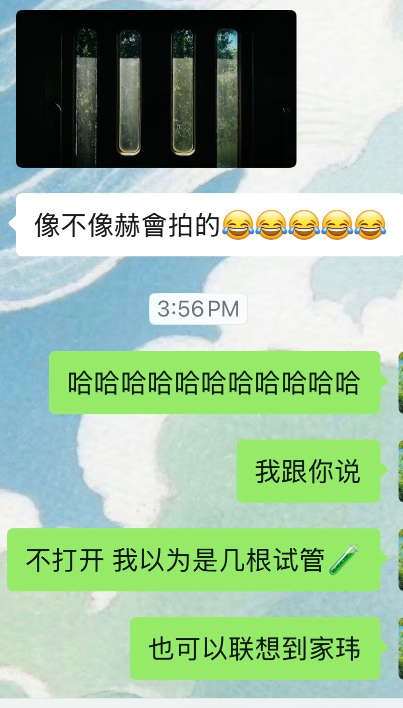 小伙伴旅行分享是很像赫拍的🪟但是我真的觉得很像试管🧪难道不像吗？ 