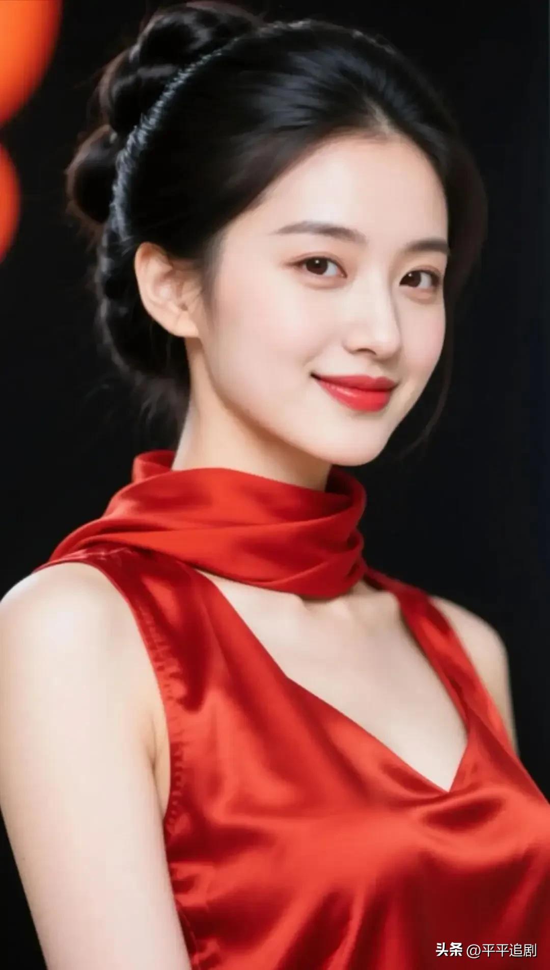 什么年龄段的女人最有女人味?
红绸绕颈，缎面流光，发髻挽起东方的温婉。
唇畔含笑