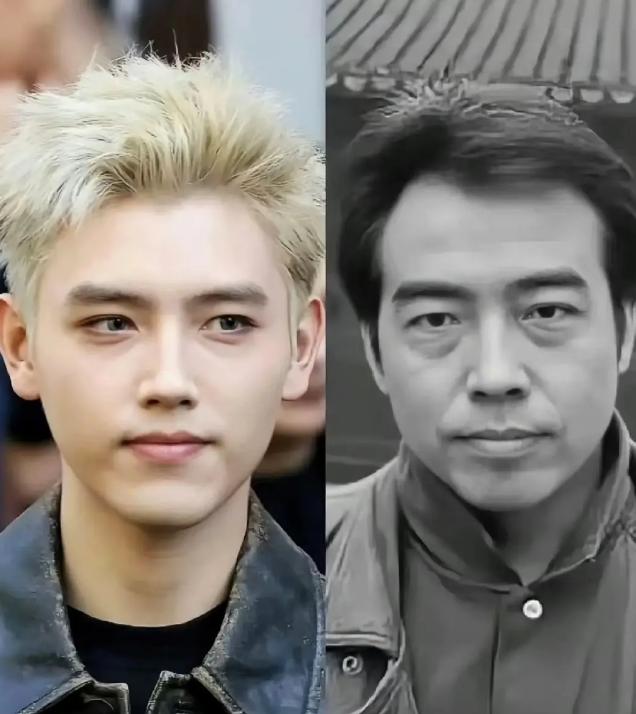 陈飞宇真的很像他爹陈凯歌，只不过儿子比老子秀气一些。