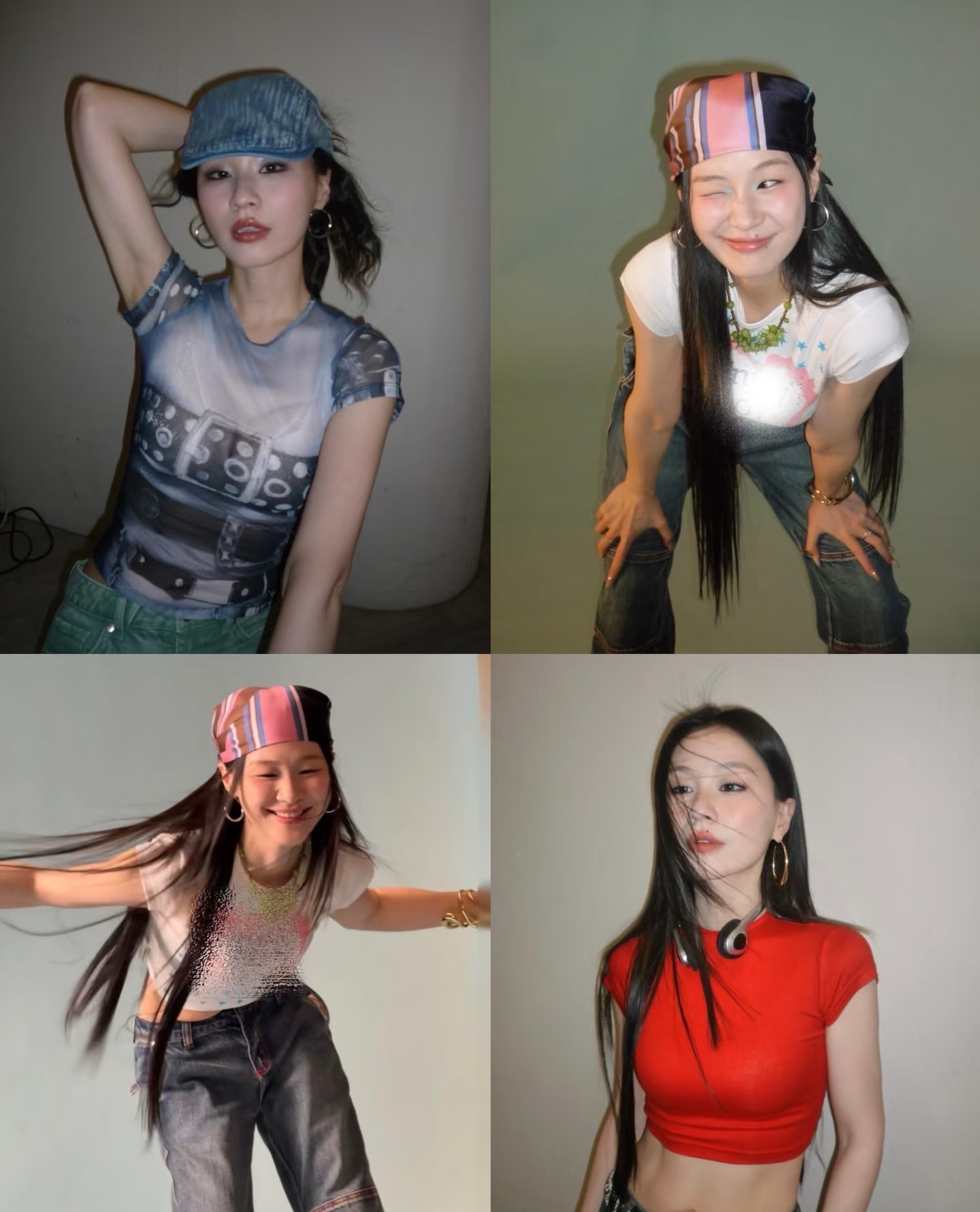 金靖瘦成这样了 感觉在生完孩子之后她也迎来了新的一个阶段 ，时尚品味和身材都好绝