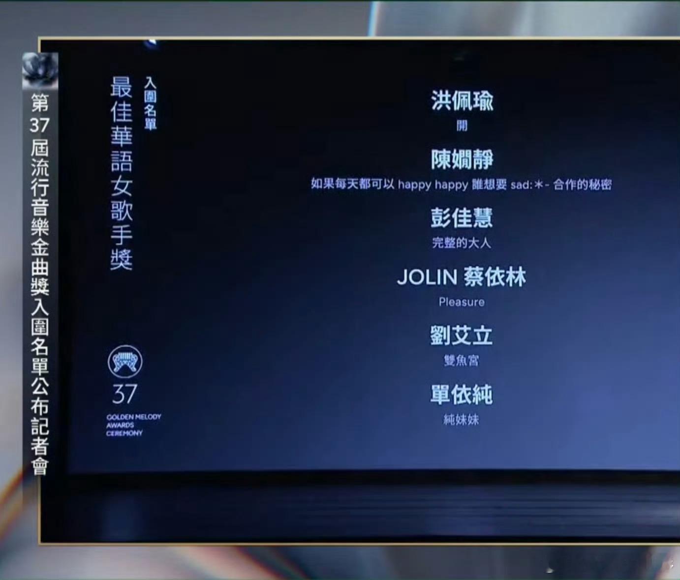单依纯入围金曲奖恭喜单依纯入围金曲奖单依纯首次入围金曲奖单依纯入围金曲奖最佳华语